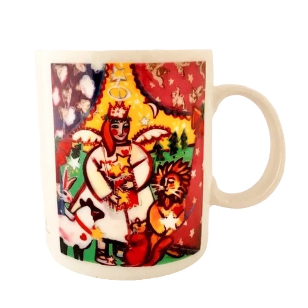 Neiman Marcus 1995 Christmas Angel Mug by Kelly Stribling Sutherland Artist